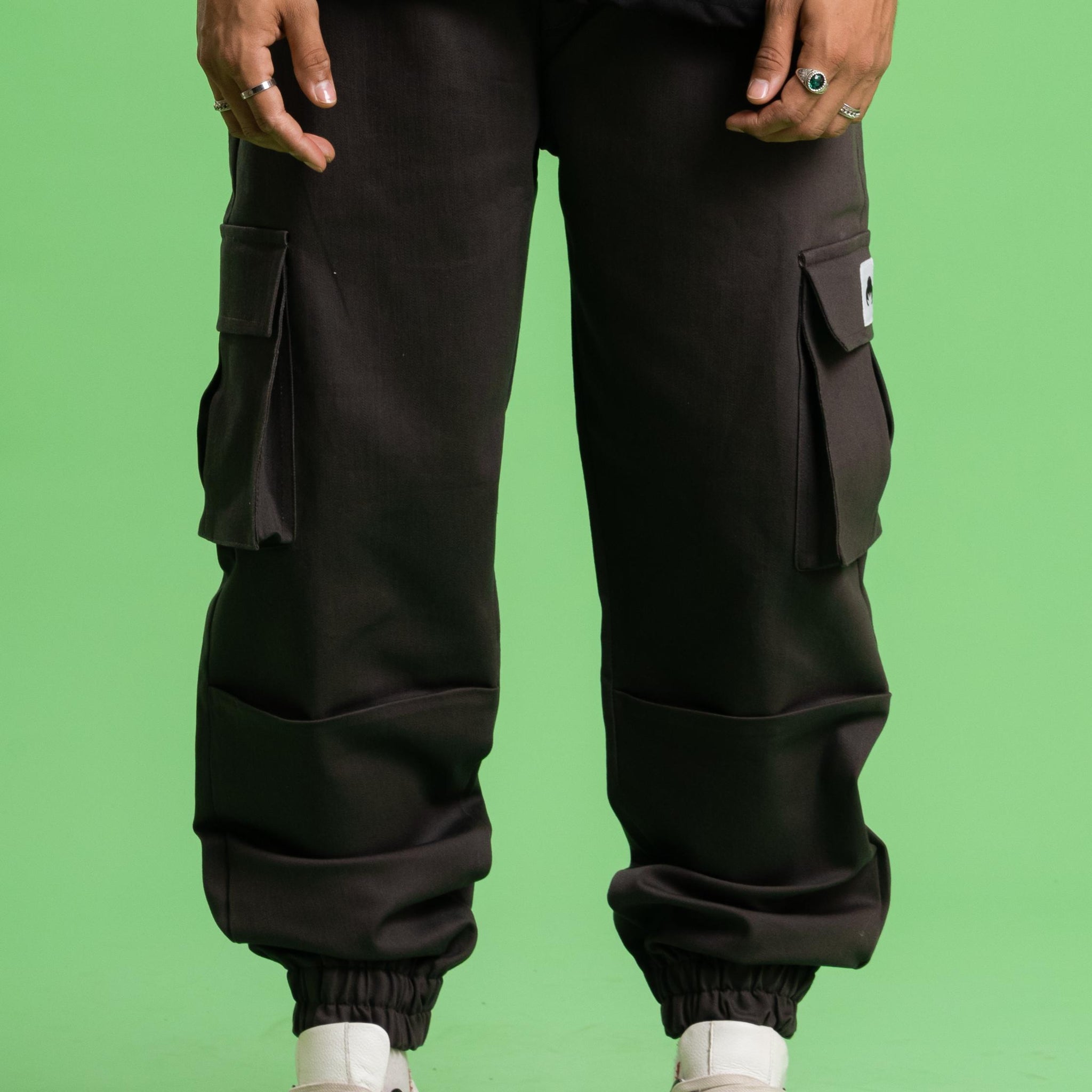 STEEL GRAY CARGO PANT (ELASTIC)