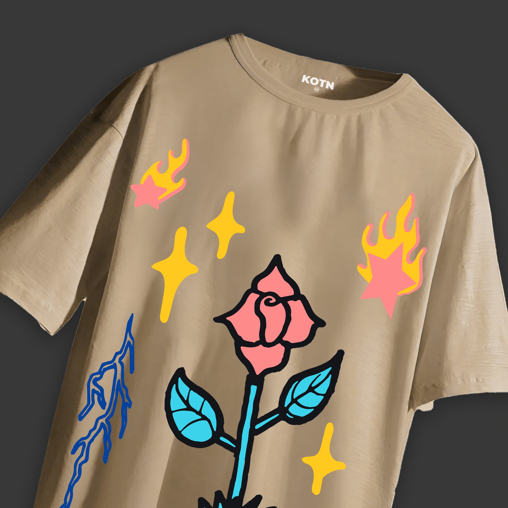 FLOWER OVERSIZED T-SHIRT