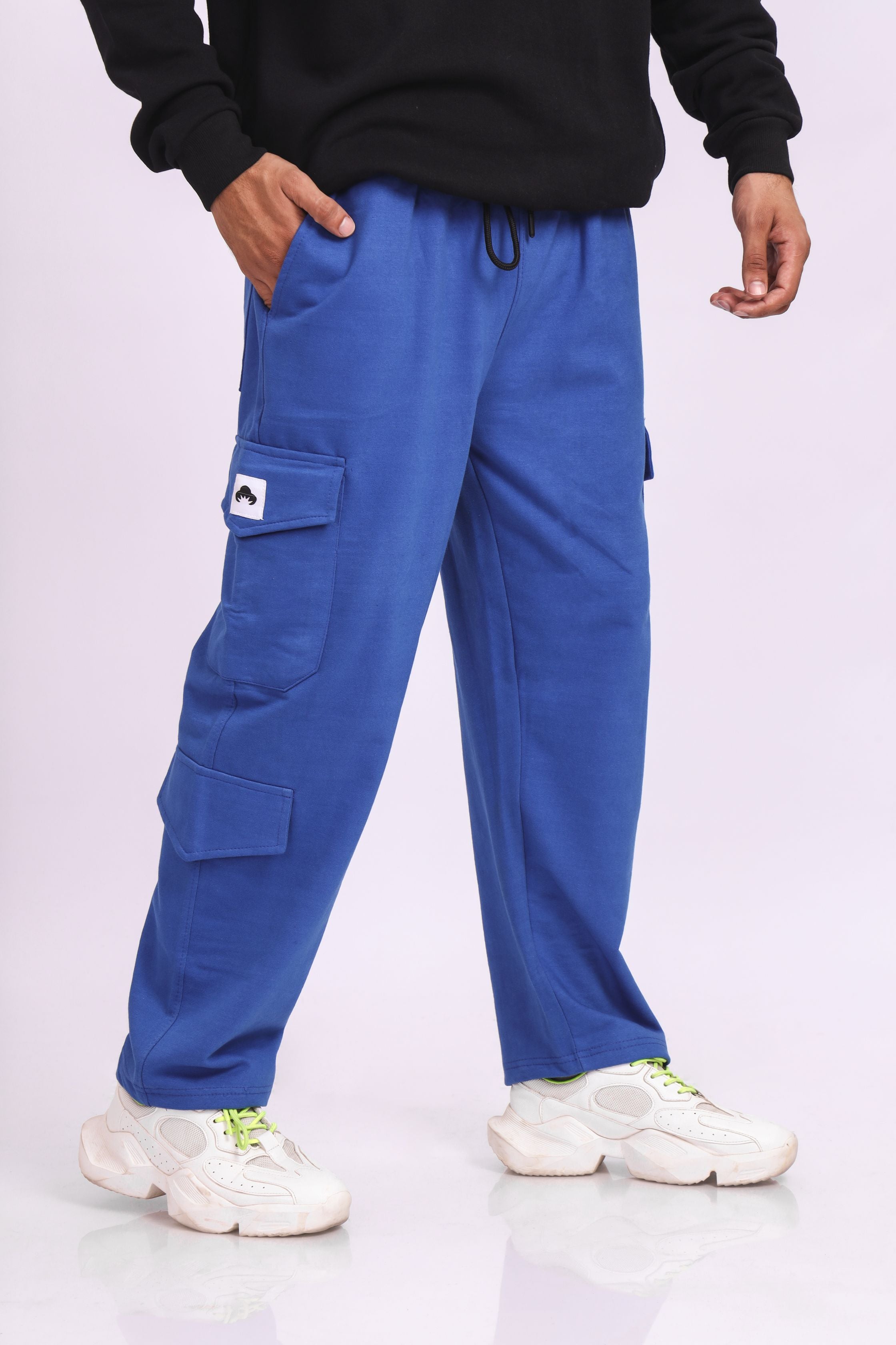 Royal blue cargo pants shops mens