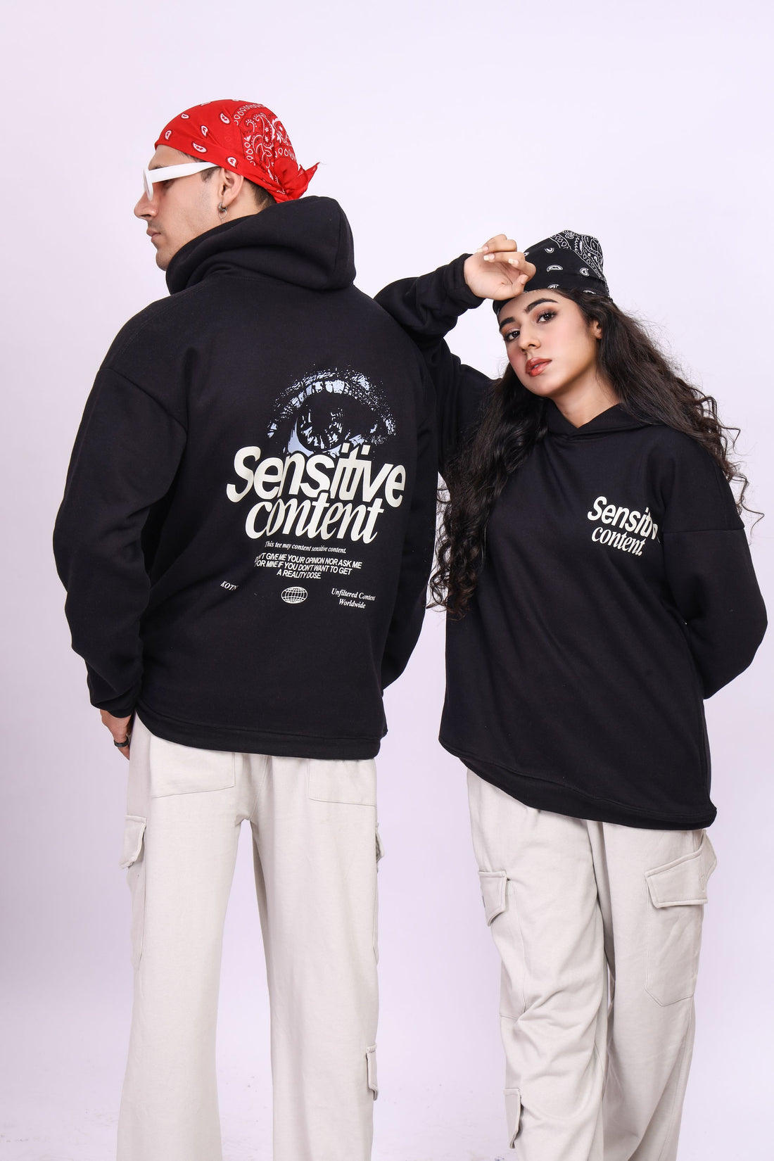 SENSITIVE CONTENT OVERSIZED HOODIE