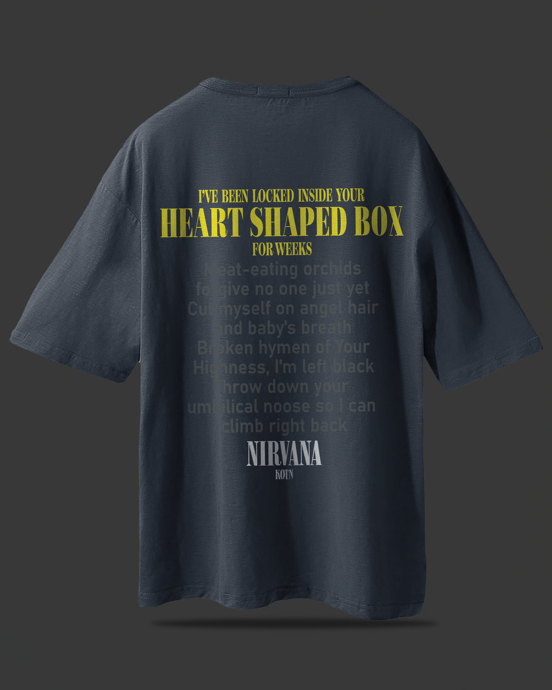 NIRVANA IN UTERO OVERSIZED T-SHIRT