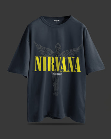 NIRVANA IN UTERO OVERSIZED T-SHIRT