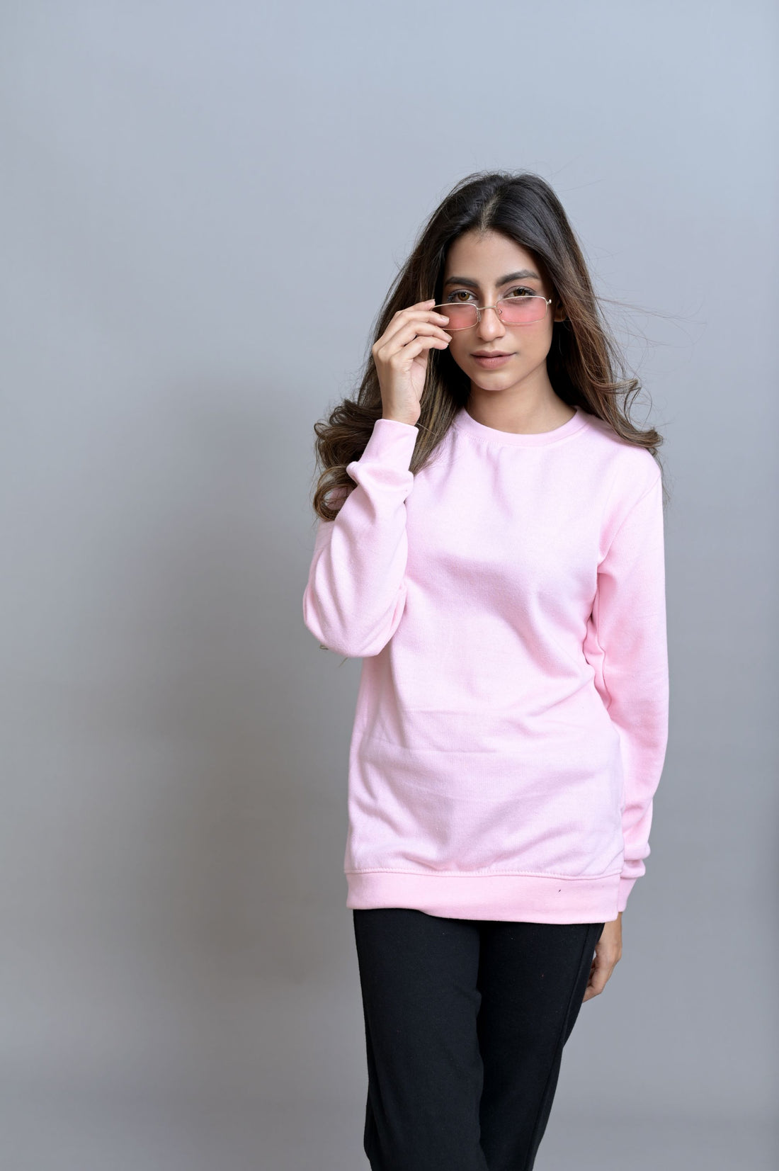 Pink Basic Sweatshirt